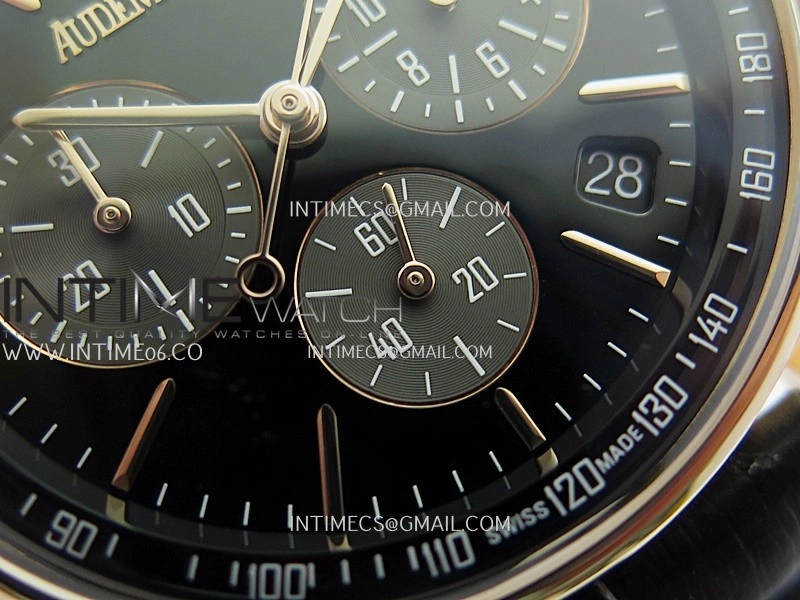 Code 11.59 Chrono 26393 RG APSF 1:1 Best Edition Black Dial On Black Leather Strap Super Clone SA4401